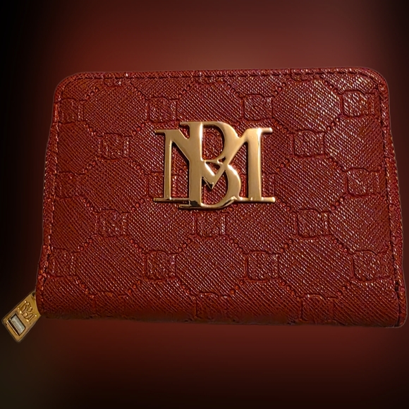 Wine Colored Badgley Mischka Wallet - Picture 2 of 8